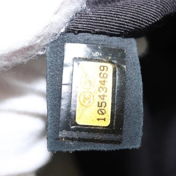 CHANEL Choco Bar Camellia Chain Tote Bag Canvas Gray Silver CC Auth - Picture 14 of 16